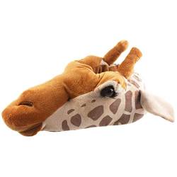 Tierhausschuhe Unisex Hausschuhe Giraffe, Braun, 43/44, TH-Gira von Tierhausschuhe