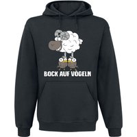 Tierisch Kapuzenpullover - Bock auf Vögeln - M bis XXL - für Männer - Größe L - schwarz von Tierisch