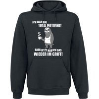 Tierisch Kapuzenpullover - Ich war mal total motiviert aber jetzt hab ich das wieder im Griff! - M bis XXL - für Männer - Größe M - schwarz von Tierisch