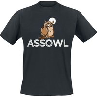 Tierisch T-Shirt - Assowl - S bis 4XL - für Männer - Größe XXL - schwarz von Tierisch