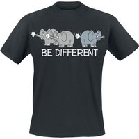 Tierisch T-Shirt - Be Different - M bis 4XL - für Männer - Größe 3XL - schwarz von Tierisch