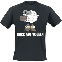 Tierisch T-Shirt - Bock auf Vögeln - XL bis 4XL - für Männer - Größe XL - schwarz von Tierisch