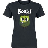 Tierisch T-Shirt - Booh! - XL bis 3XL - für Damen - Größe XXL - schwarz von Tierisch