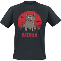 Tierisch T-Shirt - Catzilla - M bis 4XL - für Männer - Größe 3XL - schwarz von Tierisch