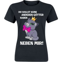 Tierisch T-Shirt - Du sollst keine anderen Götter haben - S bis XXL - für Damen - Größe XXL - schwarz von Tierisch