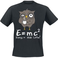 Tierisch T-Shirt - Energy Milk Coffee - S bis 3XL - für Männer - Größe L - schwarz von Tierisch