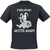 Tierisch T-Shirt - Fabelname: Meister Wampe - M bis XL - für Männer - Größe M - schwarz von Tierisch