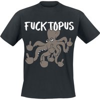 Tierisch T-Shirt - Fucktopus - M bis 4XL - für Männer - Größe 4XL - schwarz von Tierisch