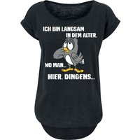 Tierisch T-Shirt - Hier dingens - S bis 5XL - für Damen - Größe M - schwarz von Tierisch