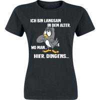 Tierisch T-Shirt - Hier dingens - L bis XXL - für Damen - Größe XXL - schwarz von Tierisch