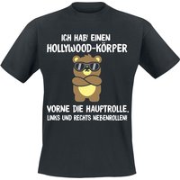 Tierisch T-Shirt - Hollywood Körper - M bis 4XL - für Männer - Größe 4XL - schwarz von Tierisch