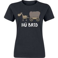 Tierisch T-Shirt - Hü Brid - S bis XXL - für Damen - Größe XXL - schwarz von Tierisch