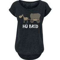 Tierisch T-Shirt - Hü Brid - XS bis 5XL - für Damen - Größe L - schwarz von Tierisch