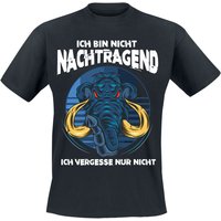 Tierisch T-Shirt - Ich bin nicht nachtragend - M bis 3XL - für Männer - Größe L - schwarz von Tierisch