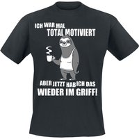 Tierisch T-Shirt - Ich war mal total motiviert aber jetzt hab ich das wieder im Griff! - M bis 3XL - für Männer - Größe XL - schwarz von Tierisch