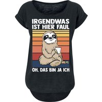 Tierisch T-Shirt - Irgendwas ist hier faul - XS bis 5XL - für Damen - Größe XS - schwarz von Tierisch