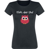 Tierisch T-Shirt - Klein, aber Uhu! - S bis 3XL - für Damen - Größe 3XL - schwarz von Tierisch