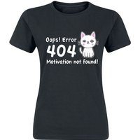 Tierisch T-Shirt - Motivation Not Found - S bis XXL - für Damen - Größe XXL - schwarz von Tierisch