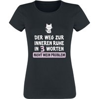 Tierisch T-Shirt - Nicht mein Problem - S bis 3XL - für Damen - Größe XXL - schwarz von Tierisch