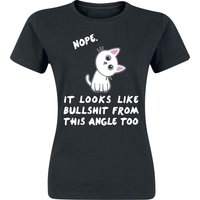 Tierisch T-Shirt - Nope. It Looks Like Bullshit From This Angle Too - S bis XXL - für Damen - Größe XL - schwarz von Tierisch