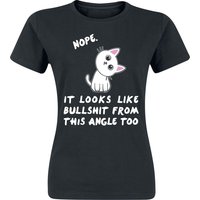 Tierisch T-Shirt - Nope. It Looks Like Bullshit From This Angle Too - M bis XXL - für Damen - Größe XXL - schwarz von Tierisch