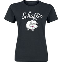 Tierisch T-Shirt - Schäffin - S bis XXL - für Damen - Größe XL - schwarz von Tierisch