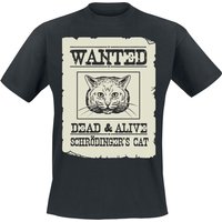 Tierisch T-Shirt - Schrödinger's Cat Is Alive - M bis 3XL - für Männer - Größe L - schwarz von Tierisch