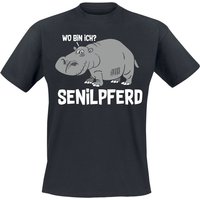 Tierisch T-Shirt - Senilpferd - M bis XXL - für Männer - Größe M - schwarz von Tierisch