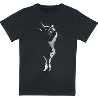 Tierisch T-Shirt für Kleinkinder - Kids - Cat Silhouette - für Mädchen & Jungen - schwarz von Tierisch