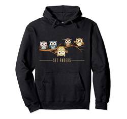 Sei anders Eule Pullover Hoodie von Tiermotiv Eulen Geschenk