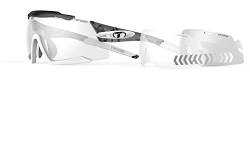 Tifosi Unisex Aethon Sunglasses Sonnenbrille, Crystal Smoke/White/Fototec Light Night Lens, Einheitsgröße von Tifosi