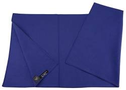 TigerTie Damen Nickituch Halstuch in royal blau einfarbig Uni - Tuchgröße 60 x 60 cm - 100% Baumwolle von TigerTie