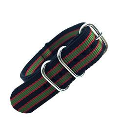 TikTako Nylon Quick Release Uhrenarmbänder 18mm/20mm/22mm/24mm Armee Sport NATO Armband Bunte 8, 18mm von TikTako