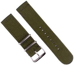 TikTako Quick Release NATO Uhrenarmbänder 18mm/20mm/22mm/24mm-Streifen Nylon Armband mit Edelstahl-Schnalle Style 11, 18mm von TikTako