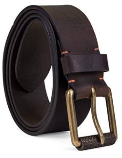 Timberland PRO Herren 40mm Workwear Leather Belt Gürtel, Dunkelbraun/Roller Buckle, 36 von Timberland PRO