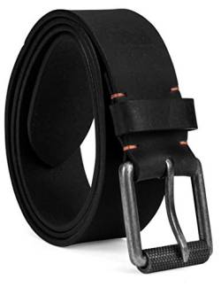 Timberland PRO Herren 40mm Workwear Leather Belt Gürtel, Schwarz/Roller Buckley, 40 von Timberland PRO