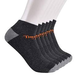 Timberland PRO Herren 6-Pack Low Cut Ankle Socks Sneakersocken, Charcoal Heather, Large von Timberland PRO