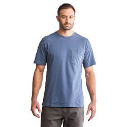 Timberland PRO Herren Base-Platte, kurzärmelig Arbeits-T-Shirt, Indigoblau im Vintage-Stil, XX-Large von Timberland PRO