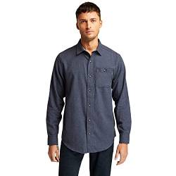 Timberland PRO Herren Woodfort mittelschweres Flanell Button-Down-Arbeitshemd, Marineblau meliert, XX-Large von Timberland PRO