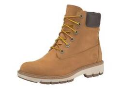 Schnürboots TIMBERLAND "Lucia Way 6 Inch Waterproof Boot" Gr. 36, gelb (wheat) Schuhe Damenschuh Schnürboots Schnürstiefeletten von Timberland