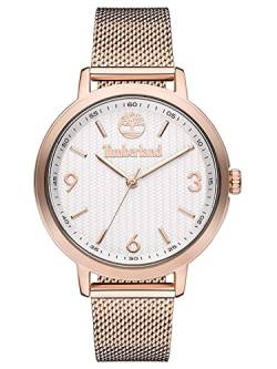 Timberland Damen Analog Quarz Uhr mit Edelstahl Armband TBL15643MYR.01MM von Timberland