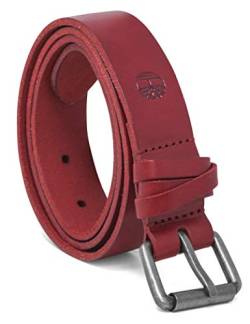 Timberland Damen Casual Leather Belt for Jeans Gürtel, Kirsche (Criss Kreuz), L (33-37) von Timberland