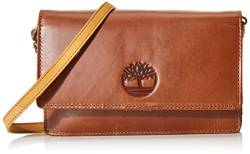 Timberland Damen Crossbody Geldbörse RFID Leder Umhängetasche, Cognac (Alte Rose) von Timberland