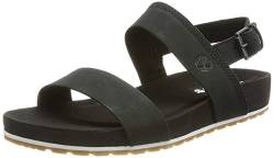 Timberland Damen Malibu Waves 2 Band Sandalen, Schwarz Black Nubuck, 37 EU von Timberland