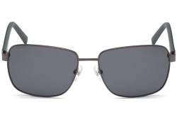 Timberland Eyewear Herren TB9196 Sonnenbrille, Shiny Gunmetal/Smoke Polarized, 58 von Timberland