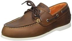 Timberland Herren Cedar Bay 2 Eye Boat Slipper, Md Brown Full Grain, 43.5 EU von Timberland