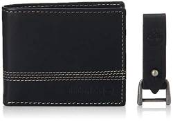 Timberland Herren-Geldbörse aus Leder mit passendem Geschenk-Set, schwarz, Einheitsgröße von Timberland