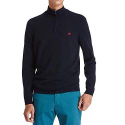 Timberland Herren Mrino 1/2 Zip Sweater Polo-Pullover, dunkler Saphir, Medium von Timberland