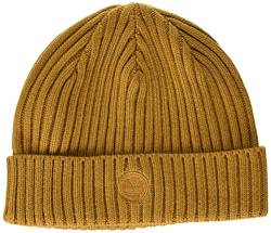 Timberland Herren Ribbed Cuff Hat with Embroidered Logo Patch Winter-Hut, weizenfarben, Einheitsgröße von Timberland