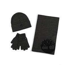 Timberland Herren Schalldämpfer, Mütze mit Bündchen und Magic Glove Set Beanie, Anthrazitgrau, Einheitsgröße von Timberland